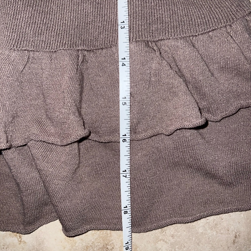 ‼️NWOT: Zara Brown Ruffle Tank Top - M - Picture 4 of 5
